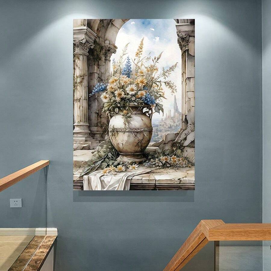 Bring botanical elegance to your space with this modern watercolor flower canvas art. Featuring delicate plant illustrations in soft, artistic tones, this unframed painting combines contemporary design with vintage charm. The high-quality canvas material is waterproof, making it ideal for any room—living room, bedroom, or dining area. Perfect for adding a natural, sophisticated touch to your home décor without overwhelming your walls.