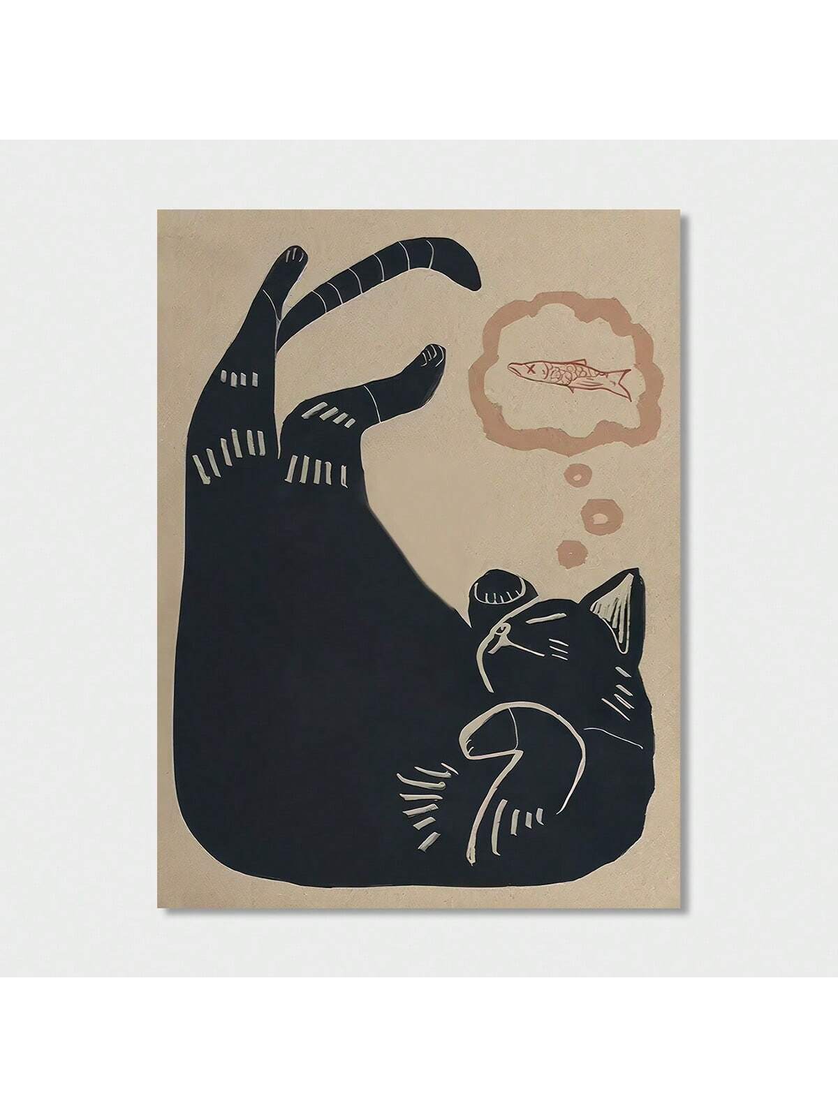 Transform your home decor with the Modern Whimsy: Cat Nap Canvas Art. This charming piece adds a touch of vintage charm to any room. Displaying a cozy cat napping peacefully, it's the perfect addition to any cat-lover's home. Elevate your space with this timeless canvas art.