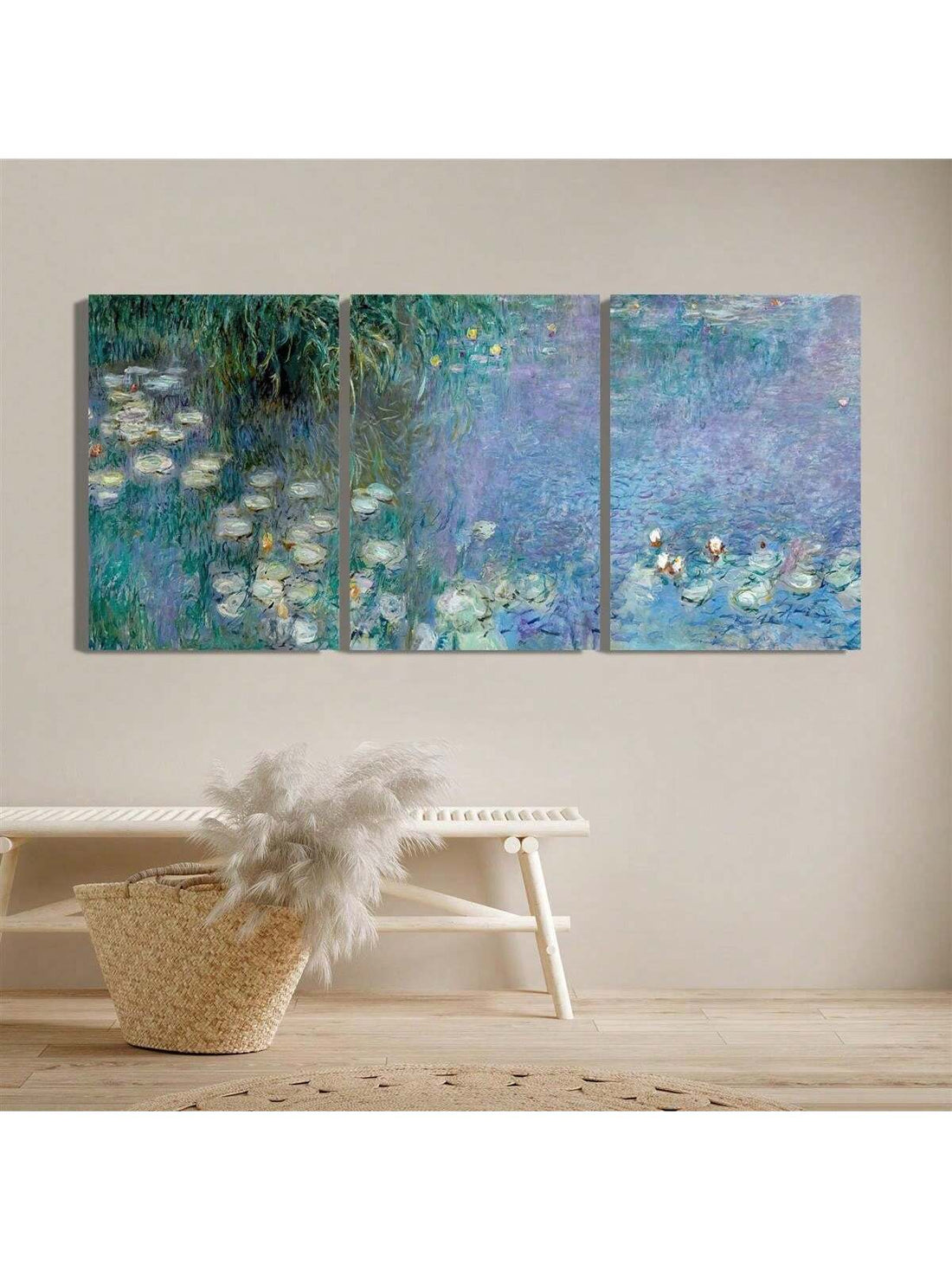 Elevate your space with the Monet Water Lily Pond Canvas Art Set, featuring meticulously framed prints that capture the serene beauty of Monet’s iconic water lilies. Perfect for both home and office, these high-quality canvases bring timeless elegance and a calming ambiance to any room, enhancing your décor with a touch of classic artistry. Crafted to preserve the vivid colors and intricate details, this set offers a sophisticated and lasting impression.