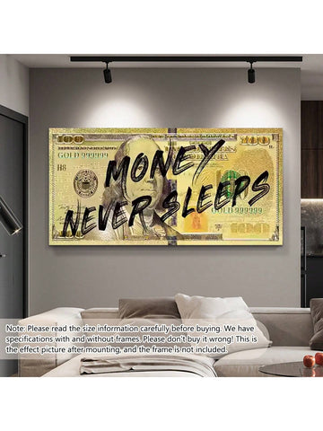 This unframed abstract oil painting, titled "Money Never Sleeps," offers a sophisticated addition to modern interiors. Its elegant composition and rich textures create a dynamic visual experience, perfect for enhancing contemporary wall decor. Crafted with expert technique, this piece brings depth and intrigue to any space, making it an ideal choice for those seeking refined artistic expression without the constraints of framing.