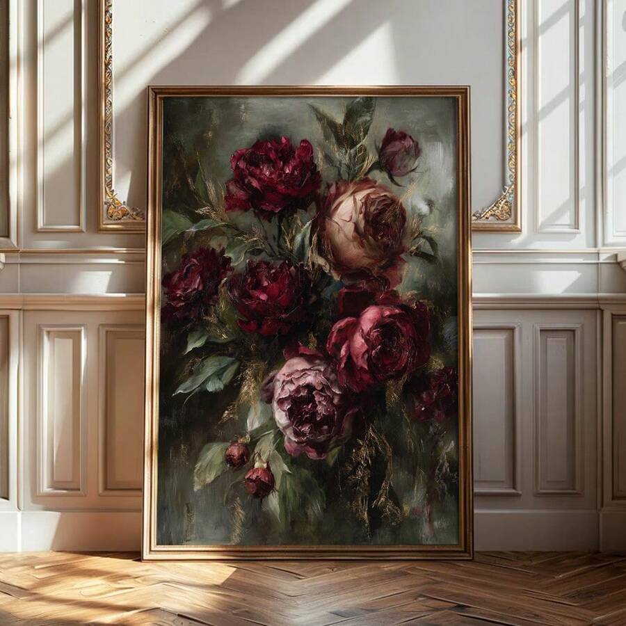 Bring sophisticated elegance to any room with this moody peony flower canvas poster. Featuring deep burgundy botanical artwork, it's the perfect accent for minimalist interiors seeking understated luxury. The rich, dark tones complement living rooms, bedrooms, home offices, and dining spaces beautifully. Printed on quality canvas, this piece adds depth and artistic character to your walls while maintaining a calm, refined aesthetic. Ideal for those who appreciate nature-inspired decor with a contemporary ed