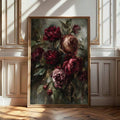 Bring sophisticated elegance to any room with this moody peony flower canvas poster. Featuring deep burgundy botanical artwork, it's the perfect accent for minimalist interiors seeking understated luxury. The rich, dark tones complement living rooms, bedrooms, home offices, and dining spaces beautifully. Printed on quality canvas, this piece adds depth and artistic character to your walls while maintaining a calm, refined aesthetic. Ideal for those who appreciate nature-inspired decor with a contemporary ed