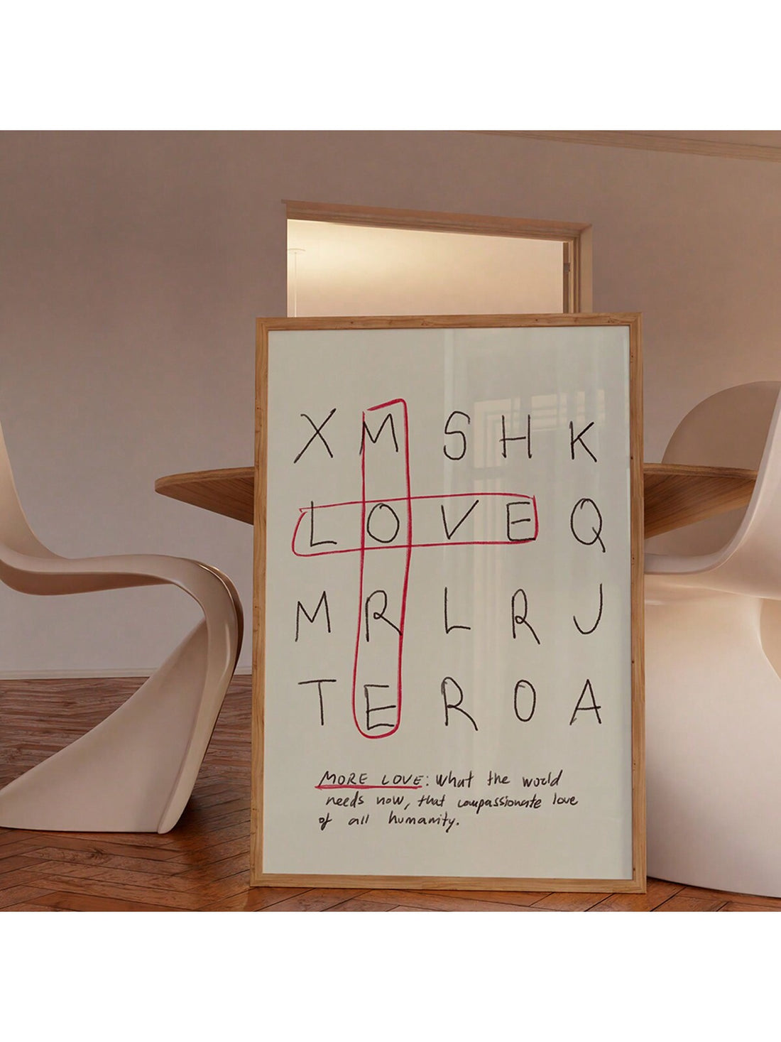 Enhance your home decor and show your love with our More Love Canvas Wall Art. This framed inspirational poster is the perfect addition to any room and makes for a thoughtful Valentine's Day gift. With its beautiful design and heartfelt message, it is sure to bring joy and warmth to your home.