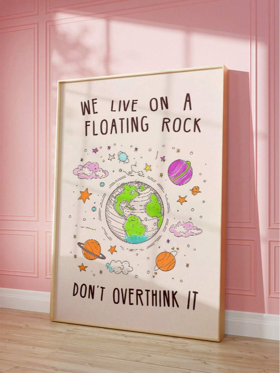 Transform your space with this minimalist motivational wall art featuring the empowering message "Don't Overthink It." Printed on durable waterproof canvas, this unframed piece combines clean typography with subtle geometric elements for a modern aesthetic. Perfect for dining rooms, bedrooms, or any area needing a daily dose of inspiration. The lightweight design makes it easy to display, while the timeless message serves as a gentle reminder to embrace simplicity and let go of unnecessary stress. Ideal for