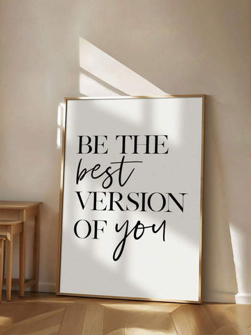 Transform your space with this striking black and white motivational canvas print featuring an inspiring message to help you become your best self. Crafted on premium, durable canvas using advanced printing techniques, this piece delivers crisp, vivid imagery that captures every detail. Perfect for living rooms, bedrooms, home offices, or any room needing an extra dose of motivation, it combines aesthetic appeal with meaningful content. The water-resistant, fade-resistant canvas ensures your artwork stays v