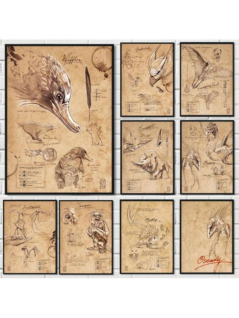 Decorate your home with a touch of mystery and wonder with our Mysterious Creatures Vintage Canvas Poster Set. This set includes high-quality canvas posters featuring various creatures from folklore and mythology. Perfect for adding a unique and intriguing element to your home decor.