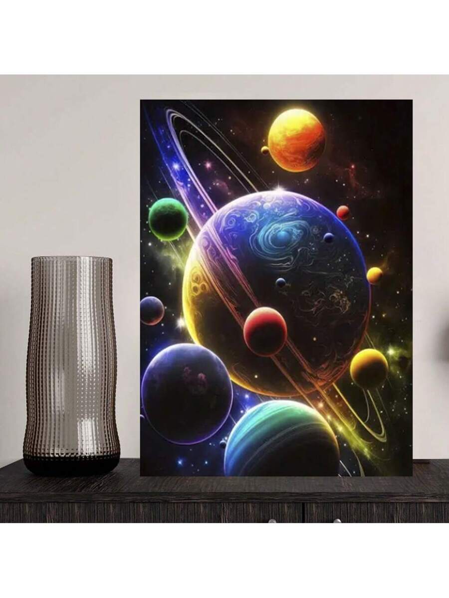 Explore the unknown with our Mysterious Planet Extraterrestrial Odyssey Framed Poster. Vibrant canvas art brings a unique touch to your home decoration. Show your love for space and let the poster's captivating design spark your imagination. A must-have for any enthusiast.