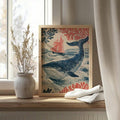 The Nautical Whale Breaching Ocean Waves Vintage Coastal Tall Ship Canvas Poster captures the breathtaking moment of a majestic whale rising above powerful ocean waves beside a classic sailing ship. Featuring vintage nautical artwork, rich coastal tones, and beautifully detailed maritime elements, this piece evokes the adventure, freedom, and timeless beauty of life at sea while adding a refined coastal charm to any interior.