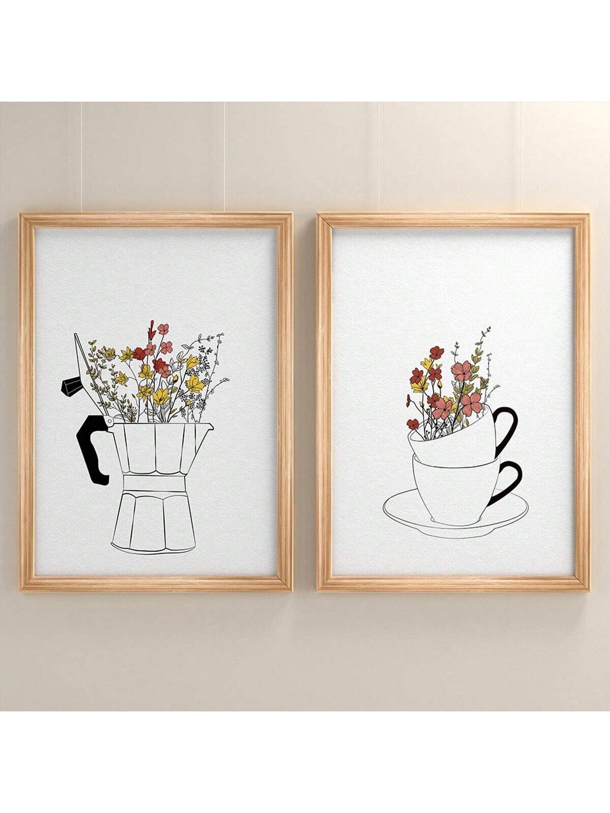 Elevate your living space with this Nordic Canvas Art Set featuring elegant coffee cup and flower prints. Designed to complement modern interiors, these minimalist artworks bring a serene and stylish ambiance to any room. Crafted with high-quality materials, the set offers lasting vibrancy and texture, making it an ideal choice for those seeking refined home décor with a subtle yet sophisticated touch.