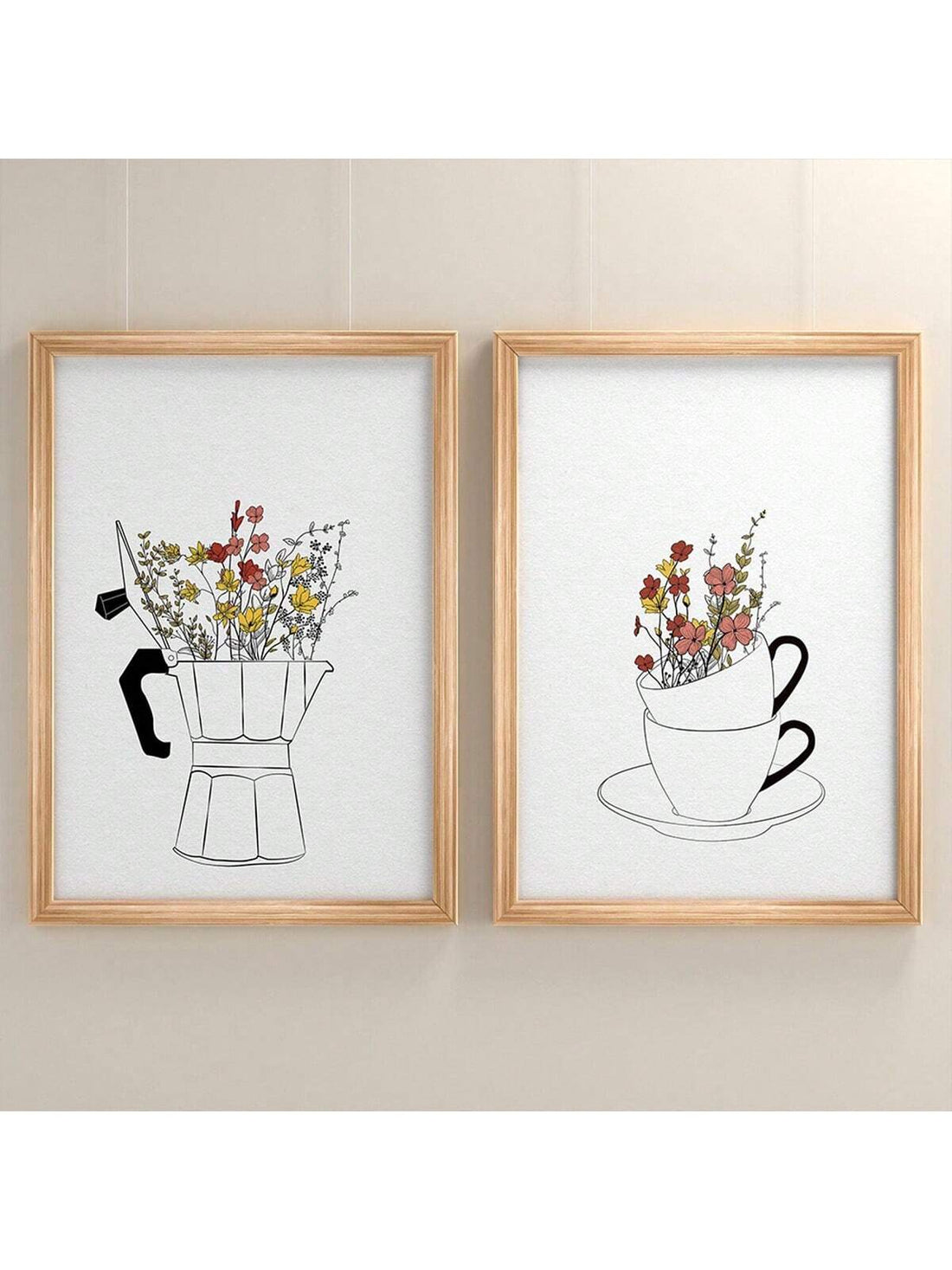 Elevate your living space with this Nordic Canvas Art Set featuring elegant coffee cup and flower prints. Designed to complement modern interiors, these minimalist artworks bring a serene and stylish ambiance to any room. Crafted with high-quality materials, the set offers lasting vibrancy and texture, making it an ideal choice for those seeking refined home décor with a subtle yet sophisticated touch.