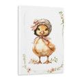 This Nursery Wall Art Canvas features an adorable Baby Duck with Bonnet, perfect for adding a touch of cuteness to any living room, sofa backdrop, or bedside decoration. Made from high-quality canvas, this piece adds a charming and playful element to your home decor.