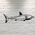 Unleash the power of the ocean with our Ocean Ruler Shark Metal Wall Decor. This ferocious addition to your home will make a bold statement while adding a touch of marine life to your space. Crafted with high-quality metal, this piece is both durable and stunning.