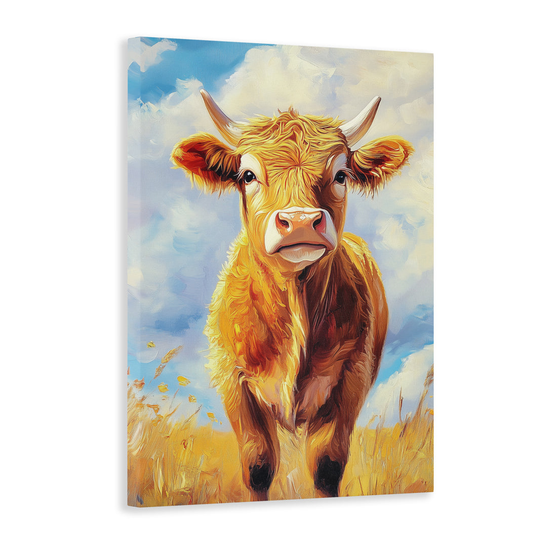 Add a touch of rustic charm to your home with our Highland Cow Canvas Wall Art. Made with high-quality canvas, this art piece is perfect for decorating your living room, sofa backdrop, or bedside. Enjoy the beauty of the Scottish Highlands right in your home.