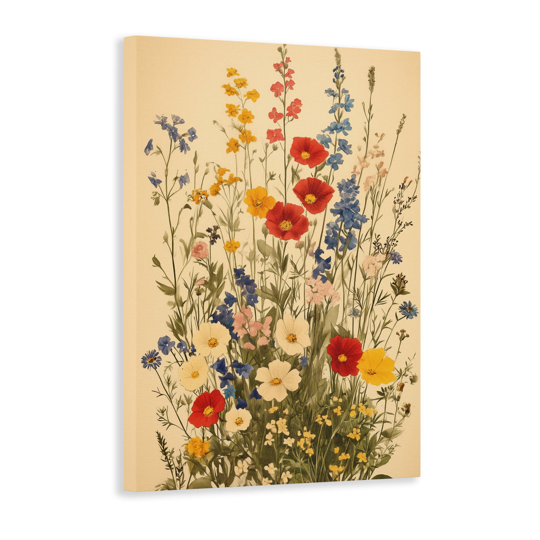 Enhance your living space with our vibrant Colorful Floral Canvas Wall Art. The stunning wildflower painting adds a touch of nature to any room, making it perfect as a backdrop for your sofa or a beautiful bedside decoration. Elevate your home decor with this colorful and lively piece.