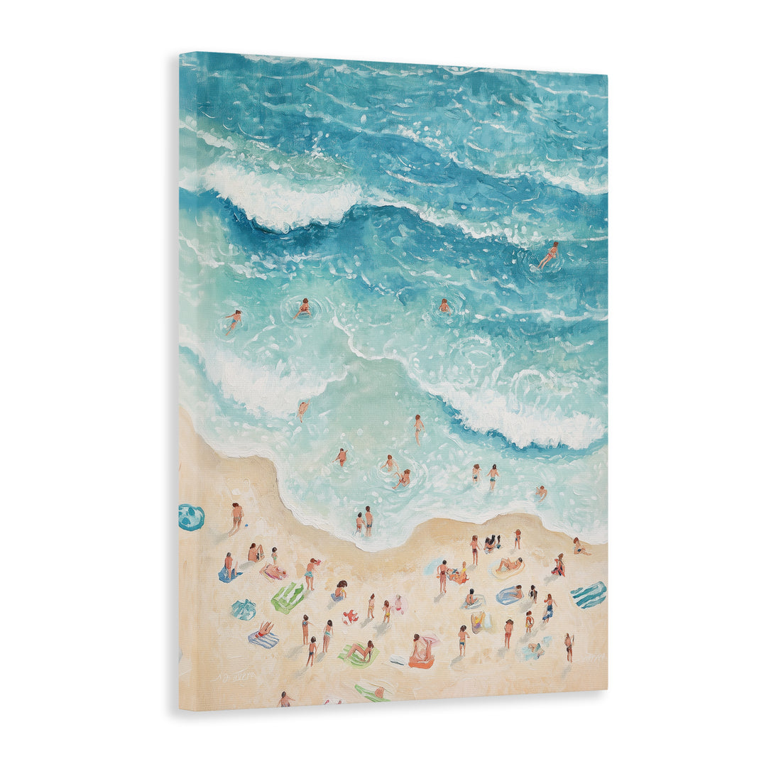 Enhance your home with this stunning Beach Scene Canvas Wall Art. Featuring a beautiful Coastal Ocean Waves print, this piece will bring a touch of summer and relaxation to any room. Perfect for living rooms, above sofas, bedside decoration, or to add a coastal vibe to your home decor.