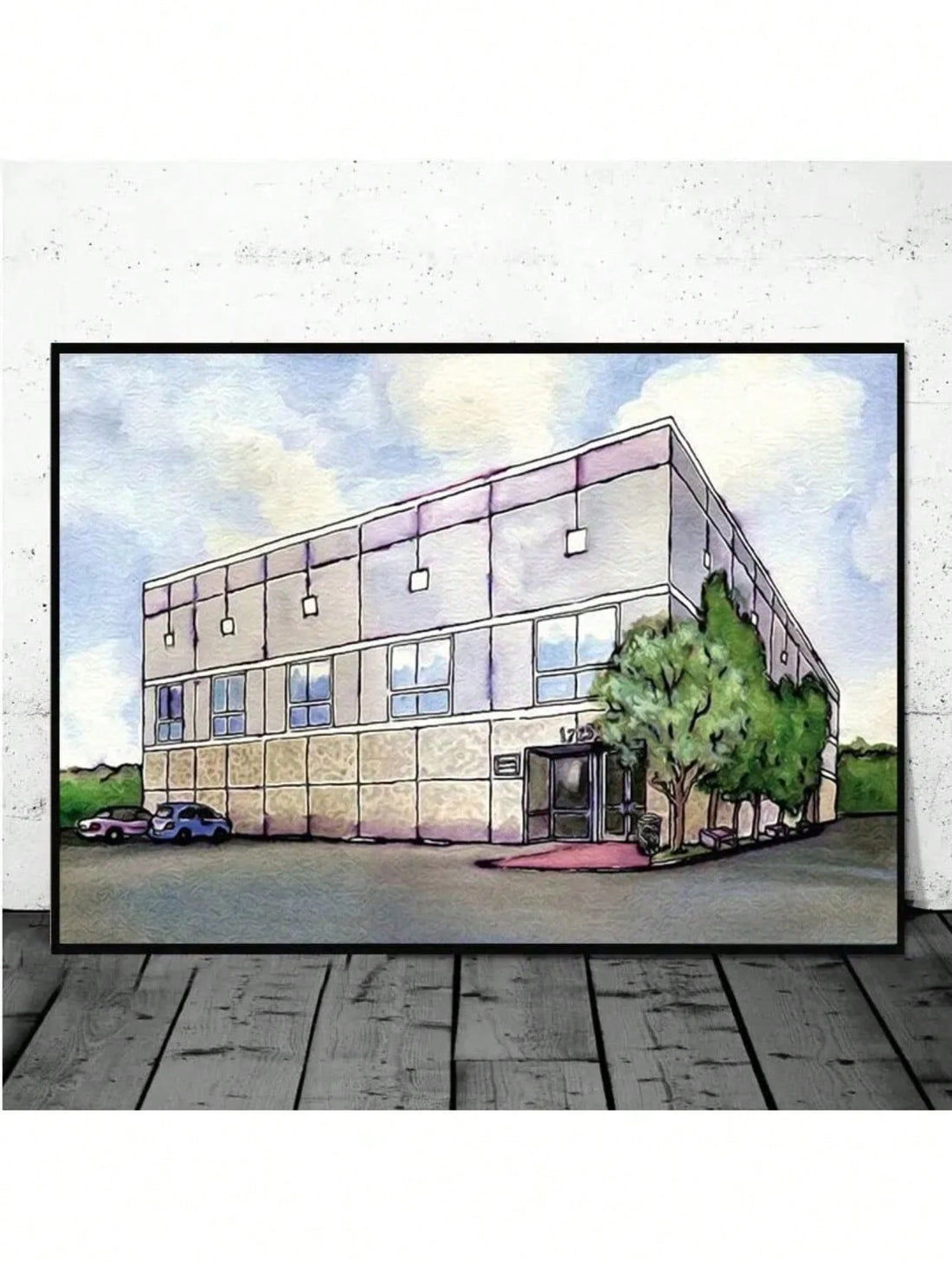 Celebrate the artistic spirit of Pam Beesly with this striking watercolor art print. Rendered in soft, flowing hues, this modern canvas poster captures her creative essence and brings contemporary flair to any office space