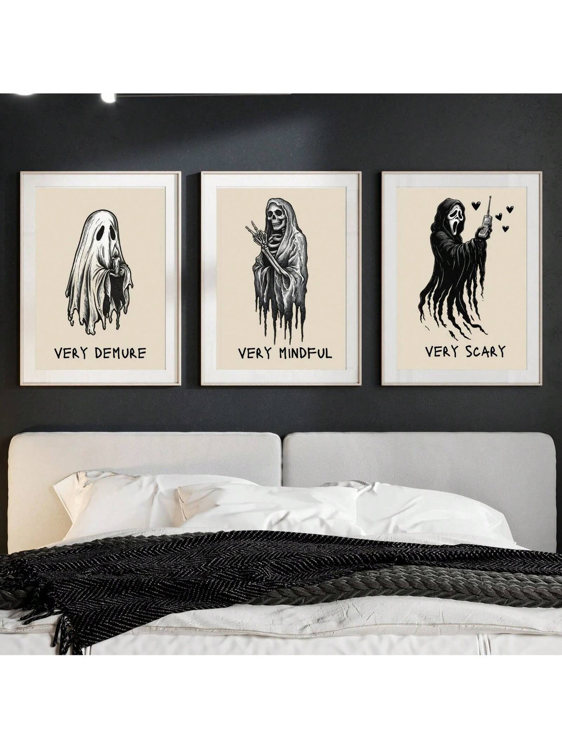 Elevate your Halloween décor with the Pastel Ghost Trio, a subtle yet stylish set of wall art prints. These designs blend soft pastel hues with minimalist ghost motifs, perfect for adding a festive touch without overwhelming your space. Ideal for those who appreciate understated seasonal accents, this trio brings a refined, aesthetic charm to your home environment. Crafted to complement modern interiors, these prints offer a unique way to celebrate Halloween with quiet elegance.