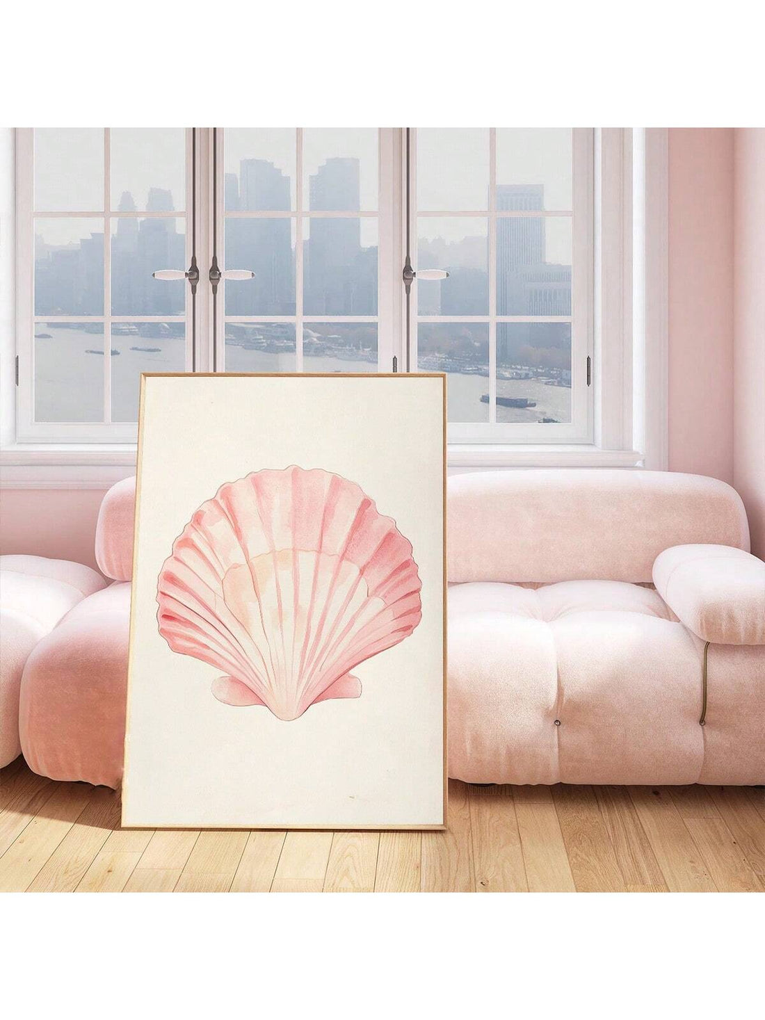 Enhance your space with this Pastel Pink Shell Canvas Wall Art, designed to bring a serene beach vibe to preppy dorms and homes. Its soft pastel hues and delicate shell motif create a calming atmosphere, perfect for adding subtle coastal charm. Crafted on high-quality canvas, this piece offers durability and vibrant color retention, making it an ideal accent for stylish, relaxed interiors.