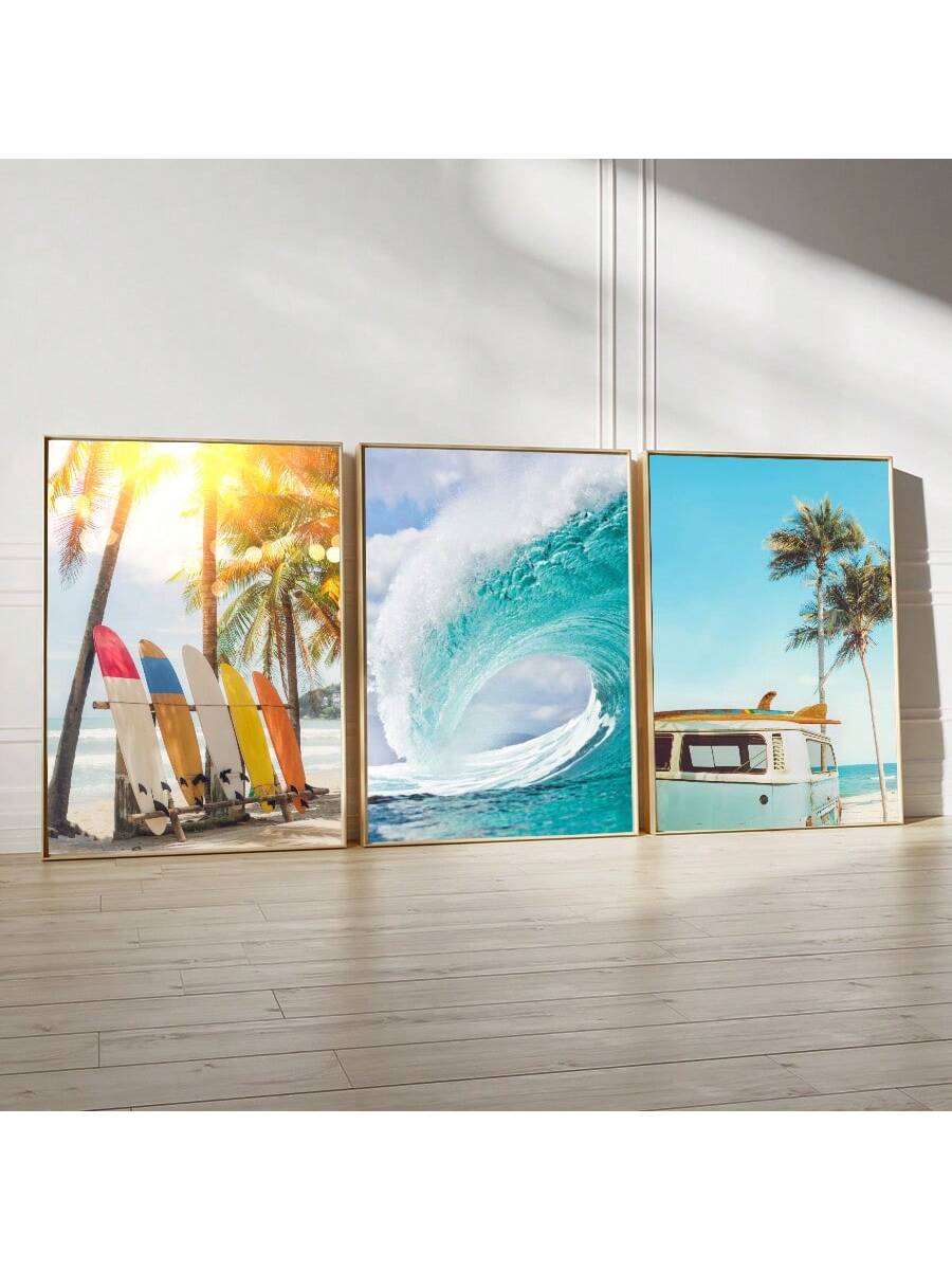 Transform your space with our Pastel Surfboard Wall Art, expertly crafted canvas prints that capture the essence of coastal living. These carefully designed pieces feature soft, beach-inspired hues that complement summer-themed interiors while adding a sophisticated touch to bedrooms and living rooms. The high-quality canvas construction ensures lasting color vibrancy, making these prints an investment in both style and ambiance for any coastal-inspired décor scheme.