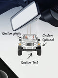 Personalized Acrylic Car Hanging Accessory: Capture Memories on the Go