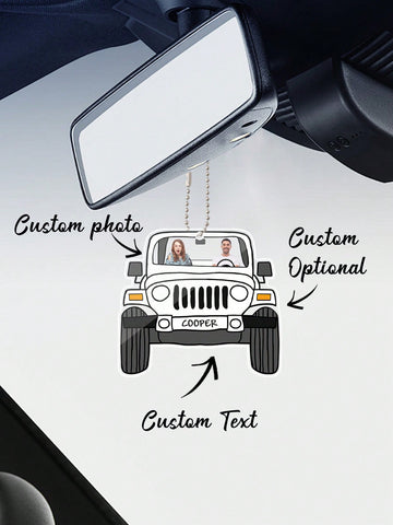 Personalized Acrylic Car Hanging Accessory: Capture Memories on the Go