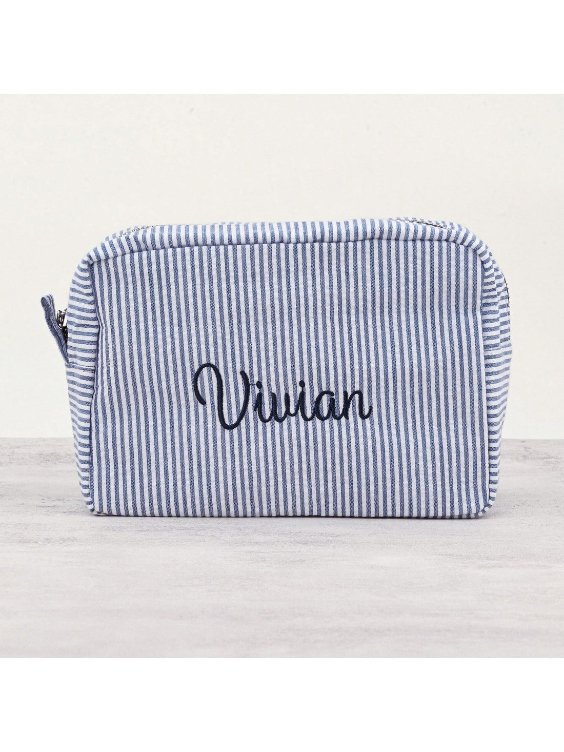 This personalized bridal makeup bag is the perfect gift for bridesmaids. With its customizable design, it adds a personal touch to any wedding party. Keep all your makeup essentials organized and easily accessible on the big day. A practical and thoughtful gift that will be treasured for years to come.