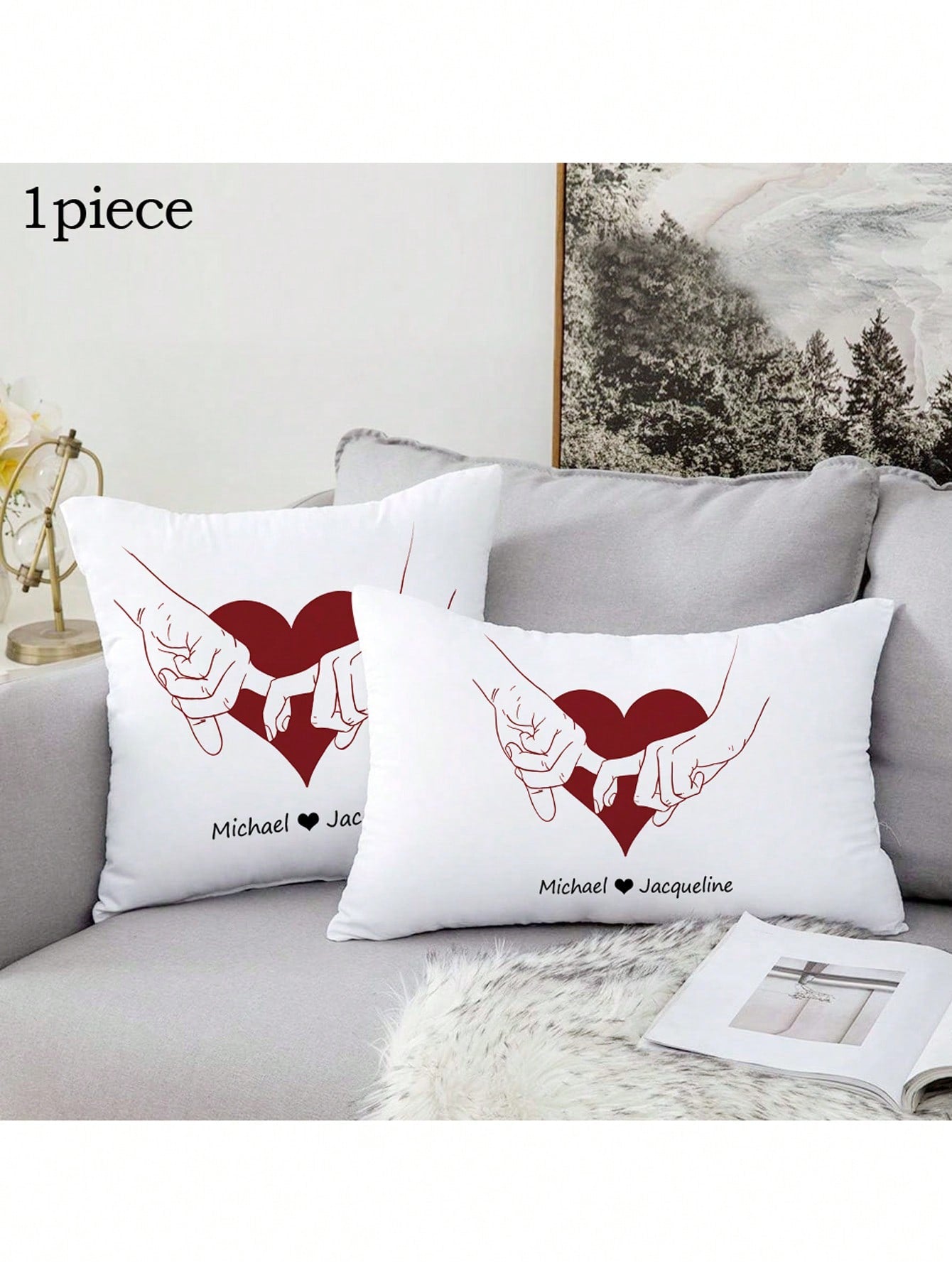 This Personalized Couple Holding Hands Pillow Case is the perfect gift for Valentine's Day and Anniversary. Made from high-quality material and featuring a customizable design, this pillow case is a romantic and thoughtful way to show your love and appreciation for your significant other.