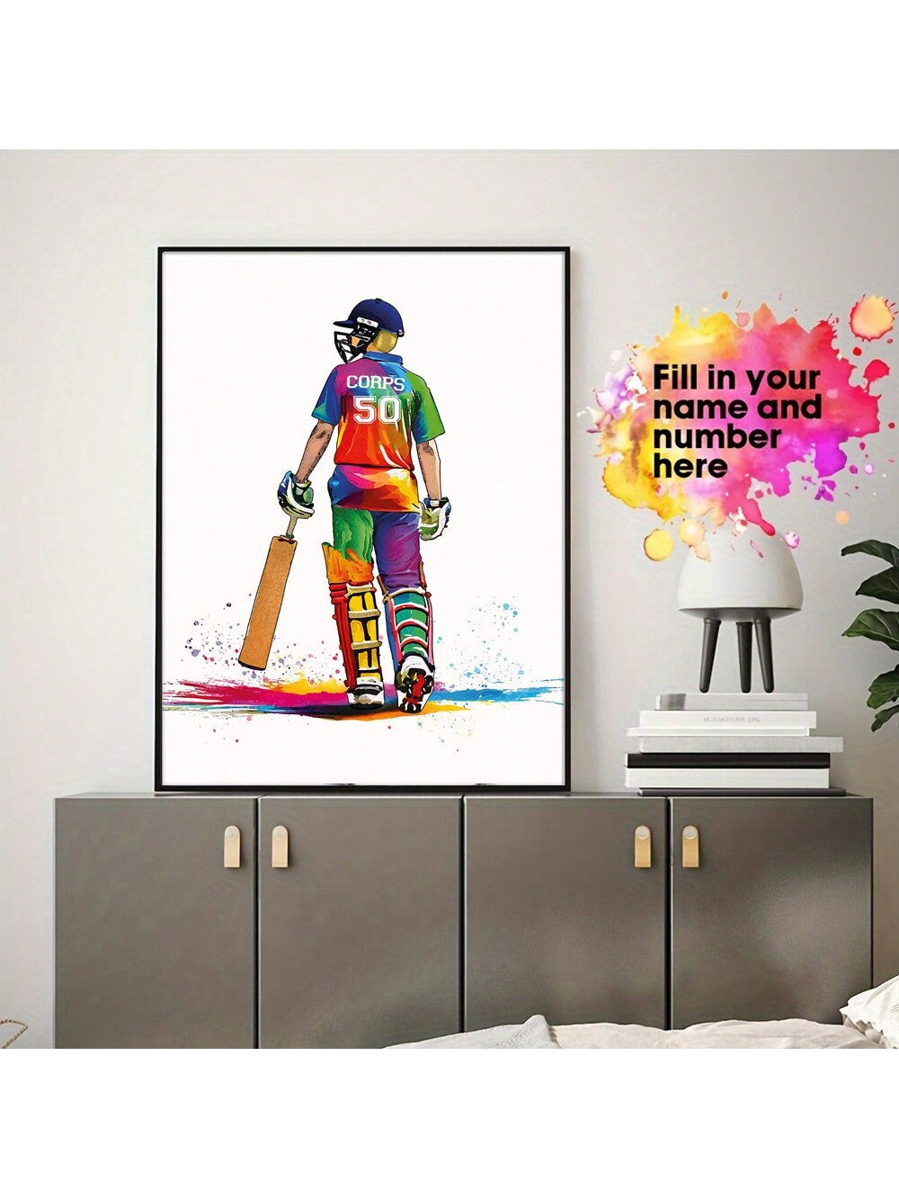 Celebrate young cricket enthusiasts with this Personalized Cricket Player Poster, an ideal gift for birthdays and graduations. Expertly designed to showcase a boy’s passion for cricket, this unique poster can be customized to feature their name and favorite cricket elements. It serves as a motivating keepsake that inspires pride and dedication to the sport, making it a memorable addition to any room or sports collection.