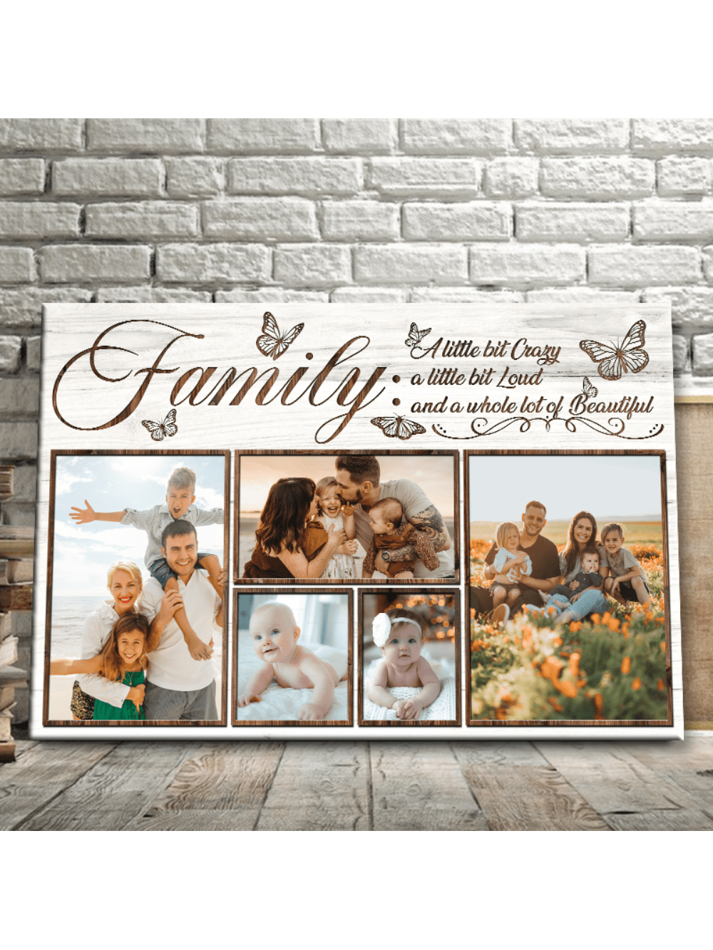 Create a timeless keepsake with this Personalized Family Photo Wall Art. Our customized canvas prints feature your cherished family photos, making it the perfect gift for grandparents. Share memories and celebrate the bond of family with this unique and heartfelt piece.