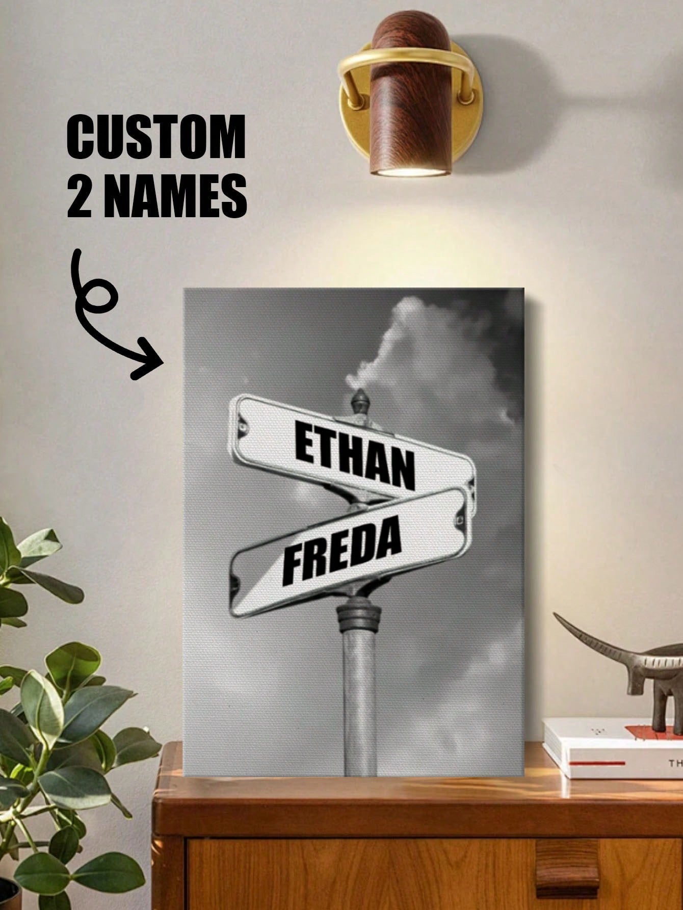 Create a unique and meaningful home decoration with our Personalized Family Street Sign Canvas Art. Featuring customizable multi-names, this wall decor is perfect for any occasion. Show off your family pride while adding a touch of personalization to your space. Make your home truly your own with this one-of-a-kind piece.