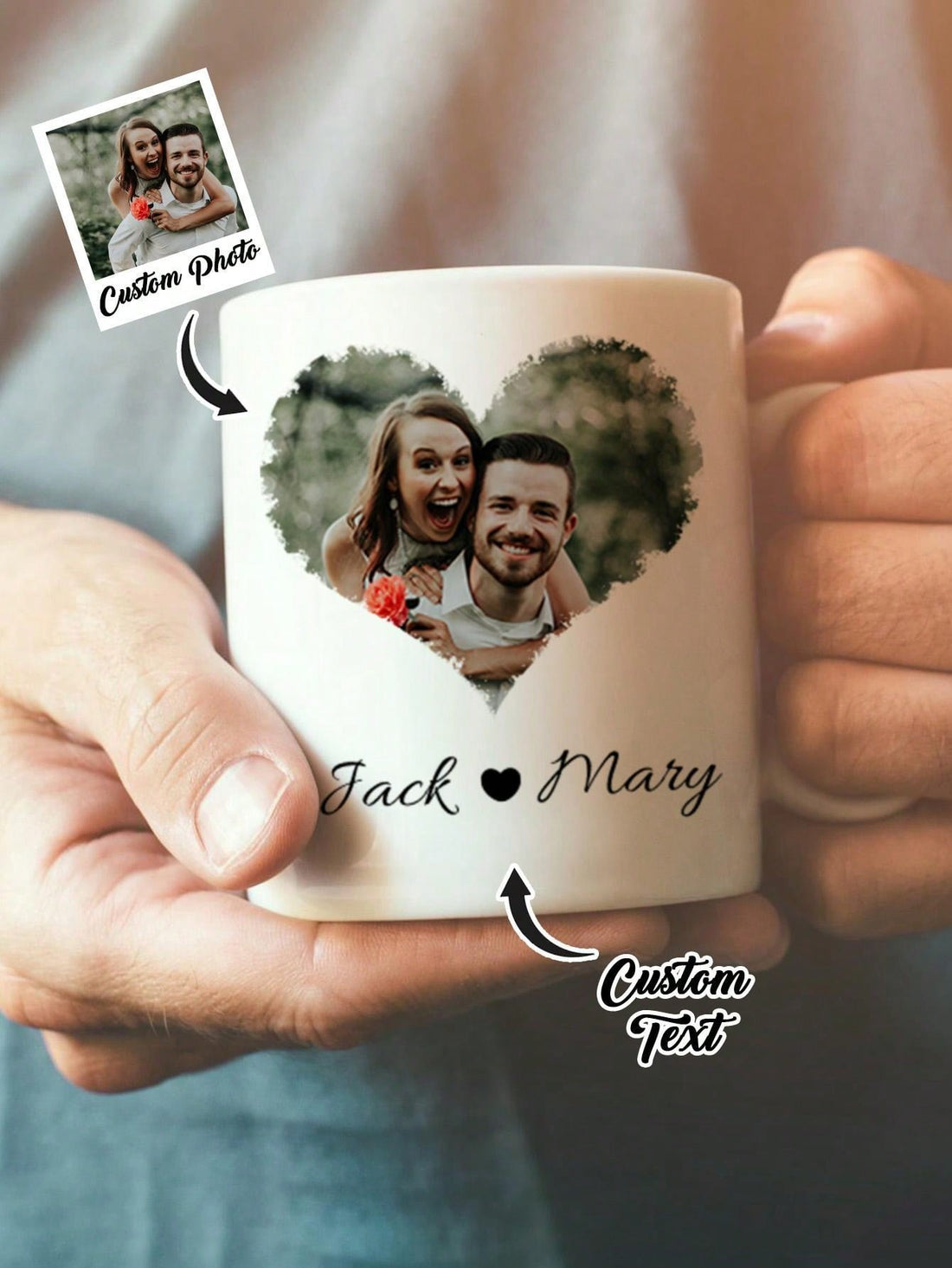 This Personalized Photo Date Mug is the perfect gift for any occasion. With the ability to add a special photo and date, it adds a personal touch to any kitchen. Get yours now and make every cup of coffee or tea a memorable one.