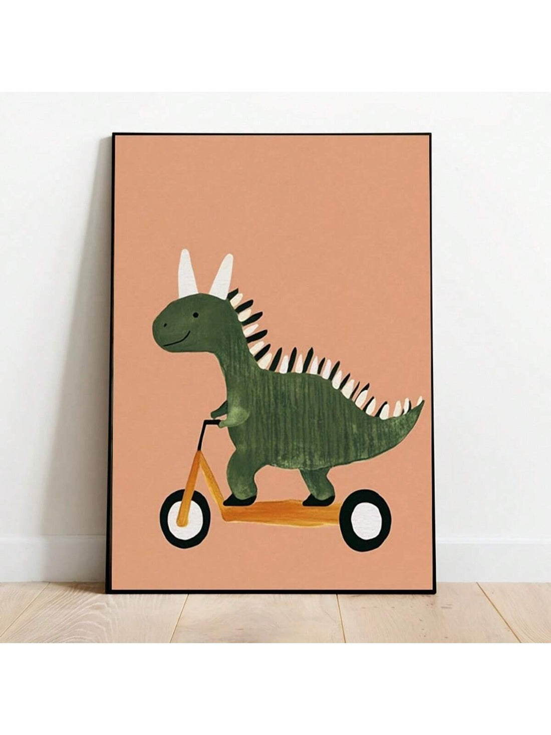 Transform your toddler’s room with this expert-designed Playful Dinosaur Canvas Wall Art. Measuring 11.8 by 15.7 inches and beautifully framed, it adds a vibrant, engaging touch to nursery decor. Crafted for durability and visual appeal, this artwork creates a stimulating environment that encourages imagination and joy, perfect for young children’s spaces.