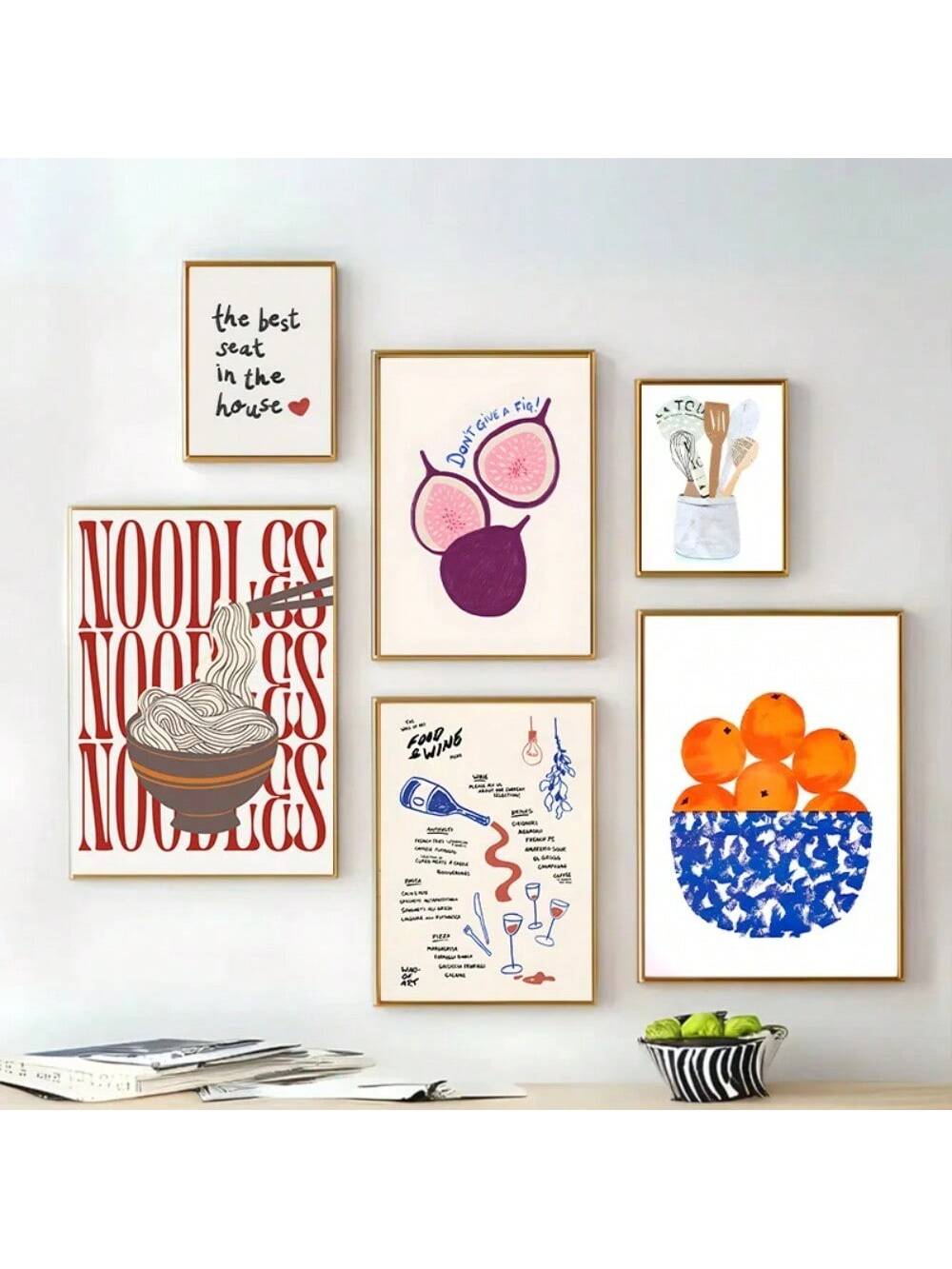 Add a vibrant, whimsical touch to your kitchen or cafe with this Playful Fruit-Spaghetti Alphabet Canvas Art. Featuring colorful letters crafted from fresh fruits and intertwined with spaghetti strands, this artwork combines culinary charm with creative design. Perfect for food lovers and culinary spaces, it inspires a lively atmosphere while enhancing decor with a unique blend of visual fun and gourmet appeal. Durable canvas print ensures long-lasting beauty, making it an ideal statement piece for any food