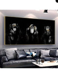 Elevate your living space with the Playful Monkey Trio Canvas Art Print, a modern touch of nature-inspired decor. This vibrant artwork captures the lively spirit of three monkeys, bringing warmth and character to any living room or bedroom. Crafted with attention to detail, it blends contemporary style with a playful theme, making it an ideal centerpiece that sparks conversation and enhances your home’s ambiance.