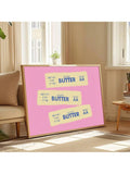 Elevate your kitchen or dining space with this Playful Pink Butter Foodie Wall Art, a vibrant canvas print that captures the bold maximalist Y2K aesthetic. Designed to add a pop of color and whimsical charm, this piece complements contemporary and retro-inspired interiors alike. Crafted for durability and vivid detail, it transforms everyday meals into a lively visual experience, making your culinary space both stylish and inviting.