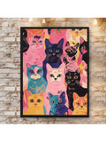 Add a touch of whimsy and modern elegance to your space with the Playful Pink Cat Canvas Art. This minimalist, frameless poster features a charming pink cat design that effortlessly complements bedrooms, living rooms, and offices. Its clean lines and subtle color palette create a sophisticated yet playful atmosphere, making it an ideal choice for enhancing your décor with a contemporary artistic flair. Durable and easy to hang, this canvas art brings personality and style without overwhelming your existing 