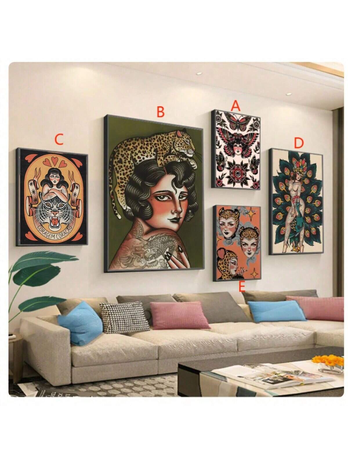 Decorate your home with this waterproof paper sticker featuring a bold punk girl design. Perfect for adding a touch of edginess to your Nordic themed decor. Easy to apply and long-lasting, this sticker is a must-have for any interior design enthusiast.