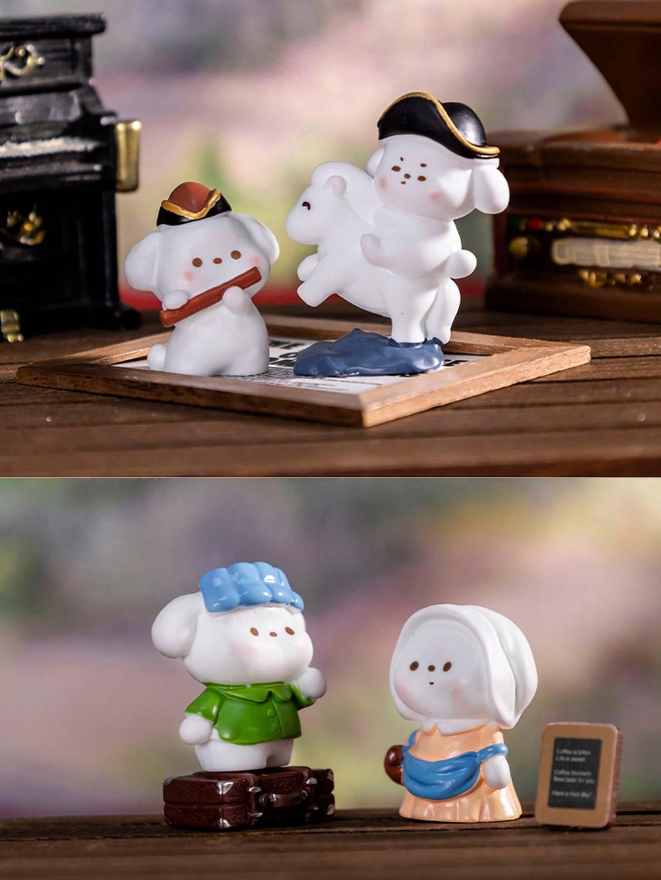 This adorable resin tabletop decoration is the perfect addition to any home decor! With its cute puppy animal dolls, it adds a playful touch to any occasion. Made with high-quality materials, it is durable and long-lasting, ensuring it can be enjoyed for years to come. Add some charm to your home with this delightful decoration.