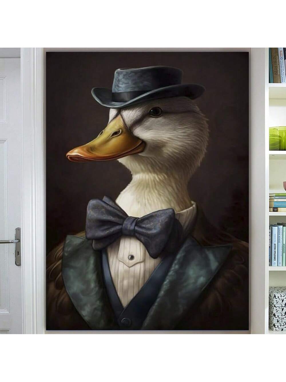 Add a touch of whimsy and sophistication to your space with the Quirky Duck in Suit Framed Art Poster. Perfectly suited for living rooms, bathrooms, or bedrooms, this stylish piece blends playful charm with elegant design. Its high-quality framing ensures durability and a polished finish, making it an expert choice for those seeking unique, conversation-starting decor. Elevate your home environment with this distinctive artwork that balances humor and refinement effortlessly.