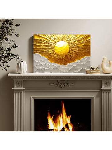Add a pop of color and elegance to any room with our Radiant Abstract Sun Canvas Art. This perfect framed décor is designed to bring a touch of warmth and brightness to your bedrooms and living spaces. Crafted with meticulous attention to detail, this piece is sure to elevate the look of your home.