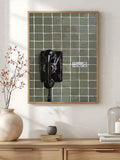 Retro 1970s Rotary Phone and Zebra Stripes Canvas poster with bold vintage character. Perfect for bedrooms, offices, salons, dorms, and eclectic decor.