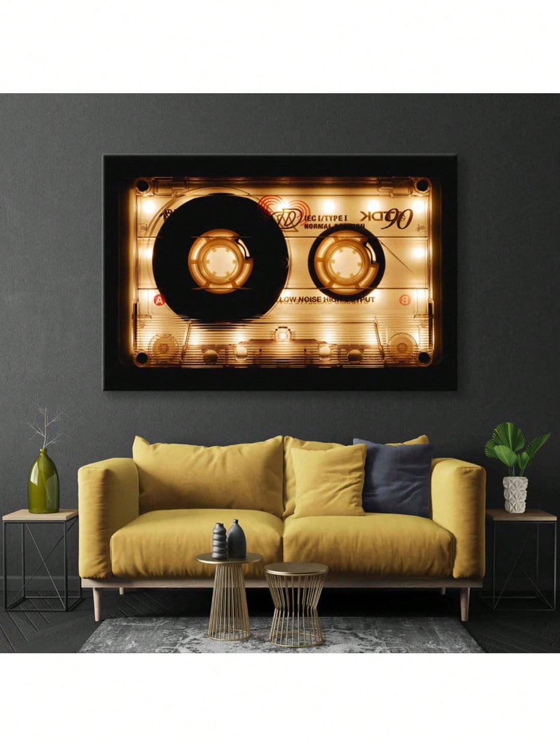 Celebrate the golden era of analog music with this striking retro cassette wall art. Crafted as a premium canvas print, this piece captures the nostalgic charm of vintage audio culture with meticulous detail and vibrant colors. Perfect for music enthusiasts, collectors, and anyone who appreciates the aesthetic appeal of classic technology, this artwork transforms any space into a tribute to the cassette tape era. The high-quality canvas ensures lasting durability and visual impact, making it an ideal statem