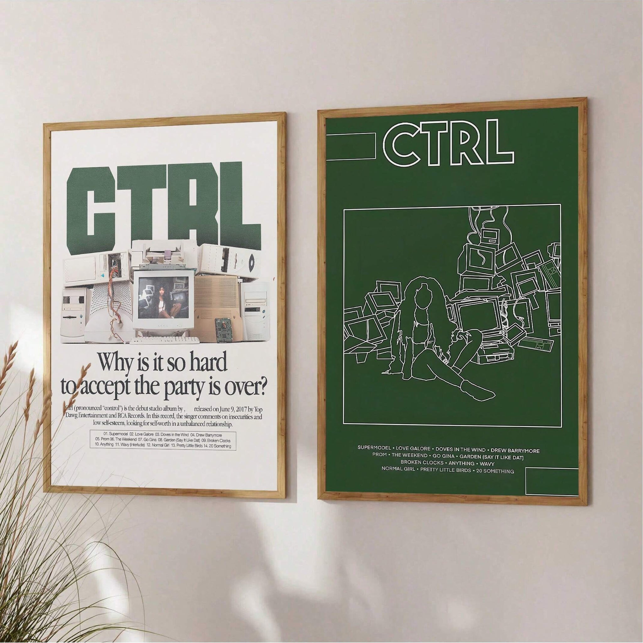 Elevate your dorm room with the Retro CTRL Wall Art Bundle, featuring unframed printable music album designs that blend vintage charm with modern style. Perfect for creating a personalized, stylish atmosphere, these high-quality digital prints offer easy customization and instant download convenience. Ideal for music enthusiasts seeking to enhance their space with timeless artistic flair.