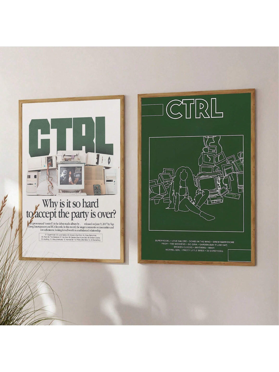 Elevate your dorm room with the Retro CTRL Wall Art Bundle, featuring unframed printable music album designs that blend vintage charm with modern style. Perfect for creating a personalized, stylish atmosphere, these high-quality digital prints offer easy customization and instant download convenience. Ideal for music enthusiasts seeking to enhance their space with timeless artistic flair.
