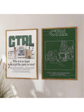 Elevate your dorm room with the Retro CTRL Wall Art Bundle, featuring unframed printable music album designs that blend vintage charm with modern style. Perfect for creating a personalized, stylish atmosphere, these high-quality digital prints offer easy customization and instant download convenience. Ideal for music enthusiasts seeking to enhance their space with timeless artistic flair.