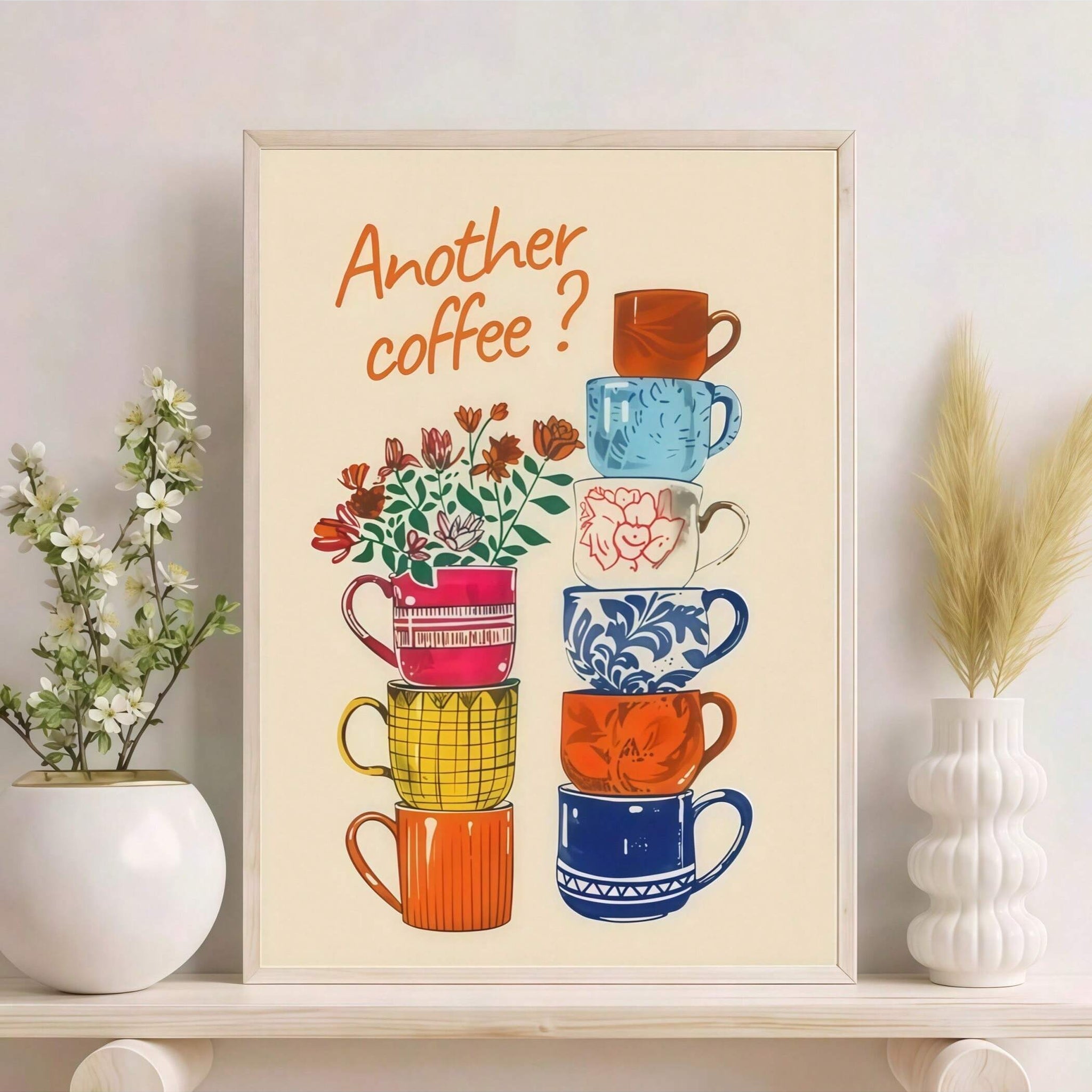Elevate your café or cozy corner with this Retro Canvas Coffee Cups Poster, a sophisticated piece of wall art that blends vintage charm with modern style. Crafted on high-quality canvas, it features timeless coffee cup illustrations that add warmth and character to any space. Perfect for creating an inviting atmosphere, this poster enhances décor while celebrating the art of coffee culture. Durable and easy to hang, it’s an expert choice for those seeking to combine aesthetic appeal with a welcoming vibe.