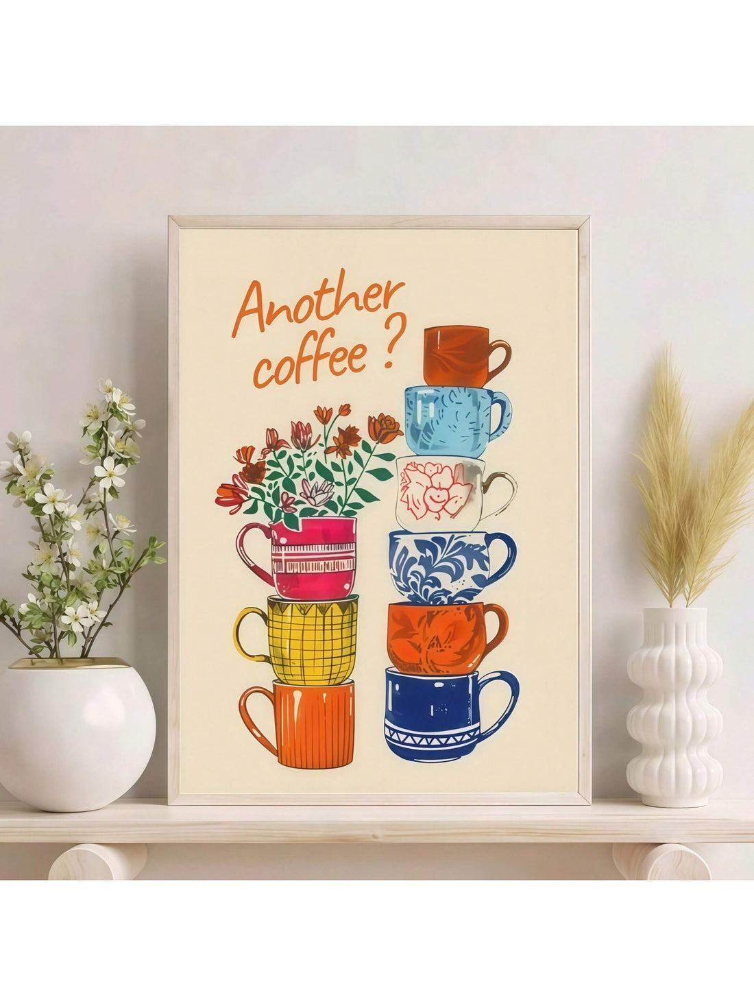 Elevate your café or cozy corner with this Retro Canvas Coffee Cups Poster, a sophisticated piece of wall art that blends vintage charm with modern style. Crafted on high-quality canvas, it features timeless coffee cup illustrations that add warmth and character to any space. Perfect for creating an inviting atmosphere, this poster enhances décor while celebrating the art of coffee culture. Durable and easy to hang, it’s an expert choice for those seeking to combine aesthetic appeal with a welcoming vibe.