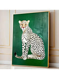 Elevate your living space with this Retro Green Leopard Art Poster, featuring a vibrant and funky cheetah design. Printed on high-quality canvas, this piece blends retro aesthetics with modern flair, making it a striking focal point for contemporary home decor. Its bold green tones and unique pattern add character and energy, perfect for those seeking to infuse style and personality into their environment. Durable and visually captivating, this art print is an expert choice for enhancing any room with a tou