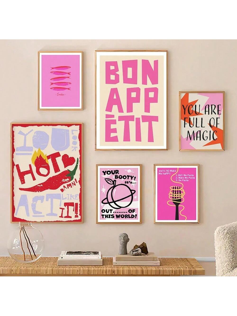 Add a pop of playful retro flair to your kitchen with this Retro Hot Pink Pasta Wall Art. Featuring a humorous sardine design in vibrant hot pink, this poster blends vintage charm with contemporary fun. Ideal for food lovers and collectors, it elevates your cooking space while serving as a unique gift that sparks smiles. Durable and eye-catching, it’s perfect for anyone looking to bring personality and color into their home decor.