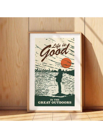 Celebrate your passion for the great outdoors with this Retro Outdoors Art Print. Expertly crafted on high-quality canvas, it captures the nostalgic spirit of camping and fishing adventures. Perfect for adding a touch of vintage charm to your living space, this durable wall decor inspires relaxation and a love for nature. Ideal for enthusiasts seeking to enhance their home or cabin with timeless outdoor-themed art.